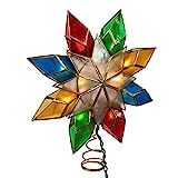 Amazon.com: Kurt Adler 10-Light Multi-Color Capiz Star Tree Topper : Home & Kitchen | Amazon (US)