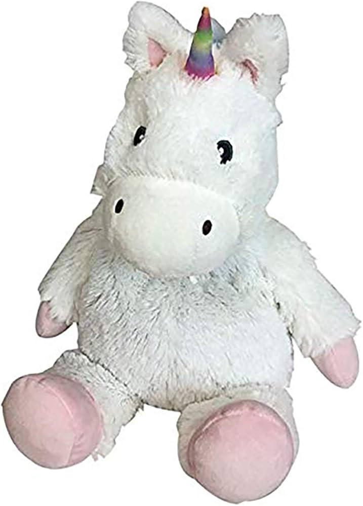 warmies Junior Microwavable & Weighted Stuffed Animals, White Unicorn - Heated Stuffed Animal Plu... | Amazon (US)