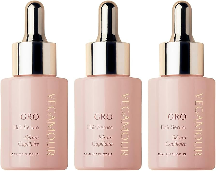 VEGAMOUR GRO Hair Serum for Hair Thinning, Thicker Fuller Looking Hair, Non Oily, 3 pack, 90 day ... | Amazon (US)