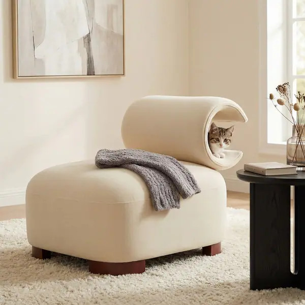 Christopher Knight Home - Nerida Modern Upholstered Accent Chair with Pet-Friendly Fabric - Bed B... | Bed Bath & Beyond