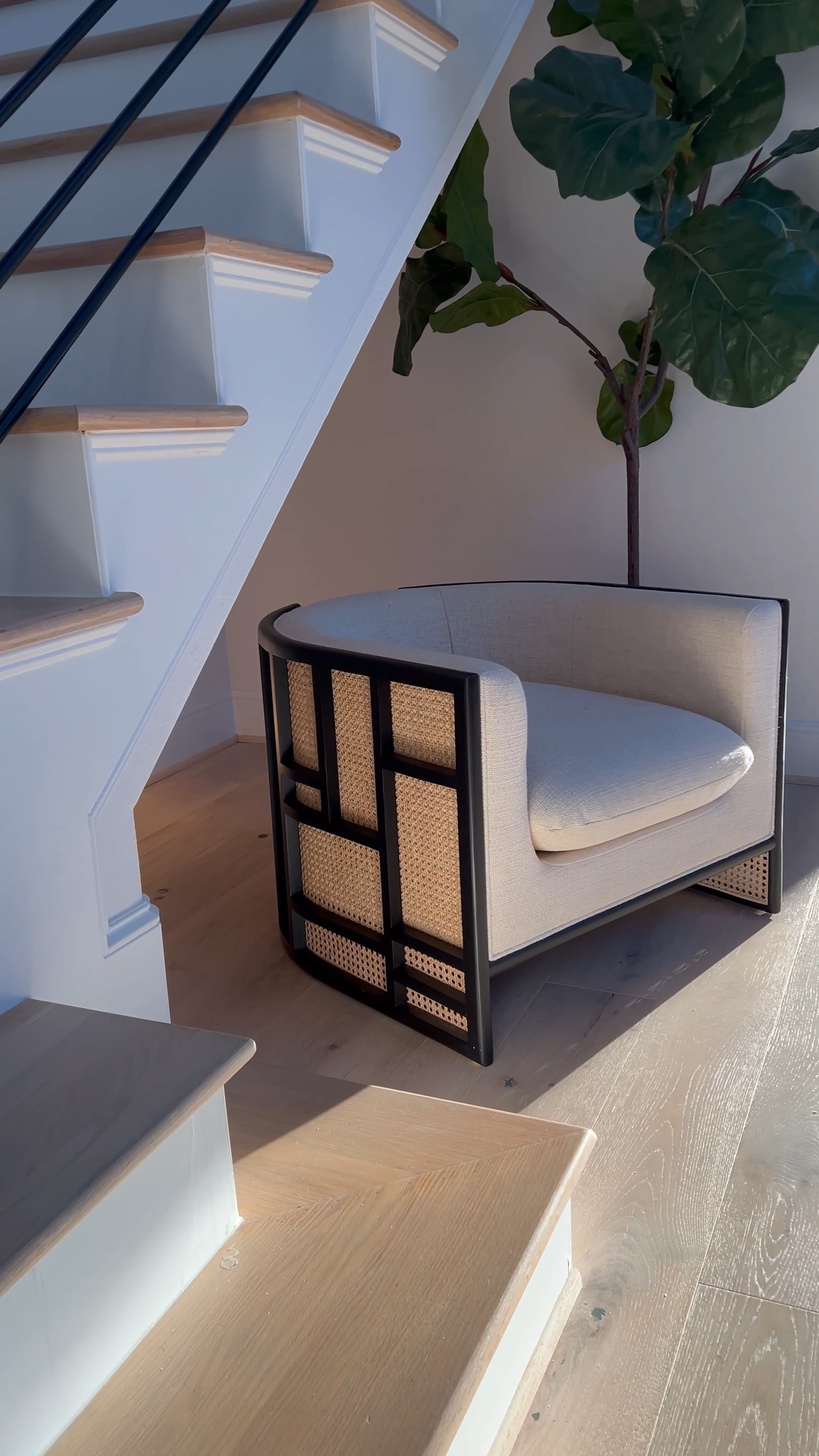 This chair is truly classic!… I 💯 believe this is one of the few rattan pieces that will stand again test of time/trends. ☺️🎉 

It comes in two color options and is the perfect piece if you love curved furniture. Let’s talk about the design for a second - I mean, just breathtaking! …. Even better in person 🥰 I love low & wide profile furniture pieces bc they make especially smaller spaces feel larger. This accent chair is a great addition to any space. 🖤🤍

#LTKsalealert #LTKhome #LTKVideo