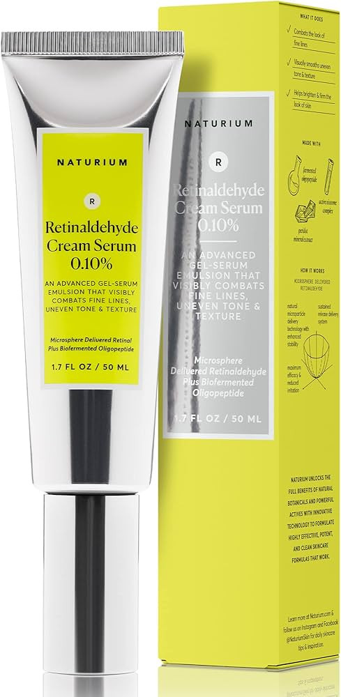 Naturium Retinaldehyde Cream Serum 0.10%, Advanced Anti-Aging & Smoothing Potent Face & Skin Care... | Amazon (US)
