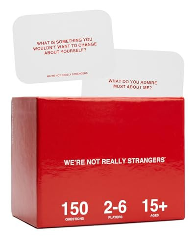 WE'RE NOT REALLY STRANGERS Card Game - 150 Conversation Cards for Adults, Teens, Couples & Strangers - Fun Icebreaker Questions for Game and Date Night - Ages 15+, 2-6 Players - Valentine’s Gift Idea | Amazon (US)