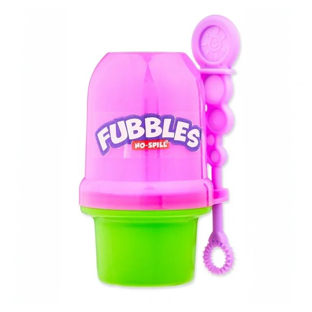 Fubbles No-Spill Pink Mini Bubble Tumbler Mini, Ages 18 Months and Up | Walmart (US)