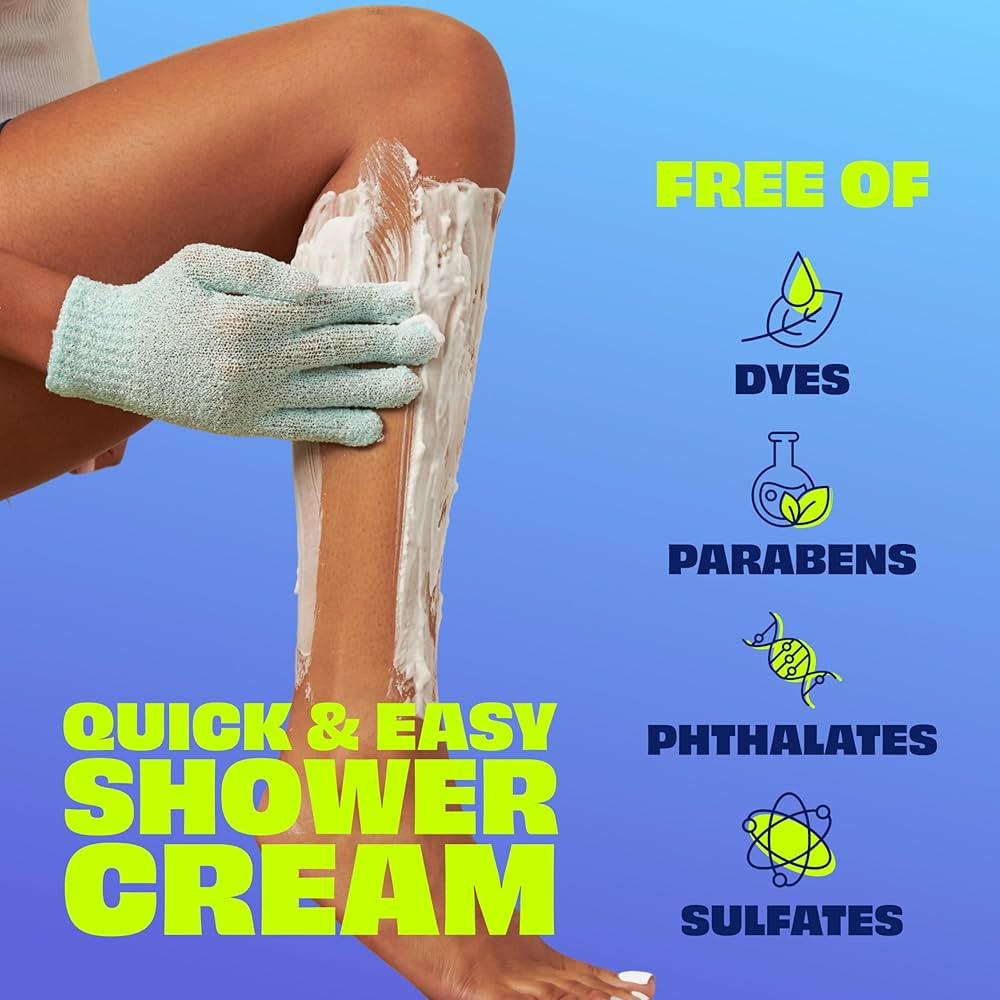 Nair Sensitive Formula Shower Cream, Quick and Easy Hair Removal Cream with Coconut Oil and Vitam... | Amazon (US)