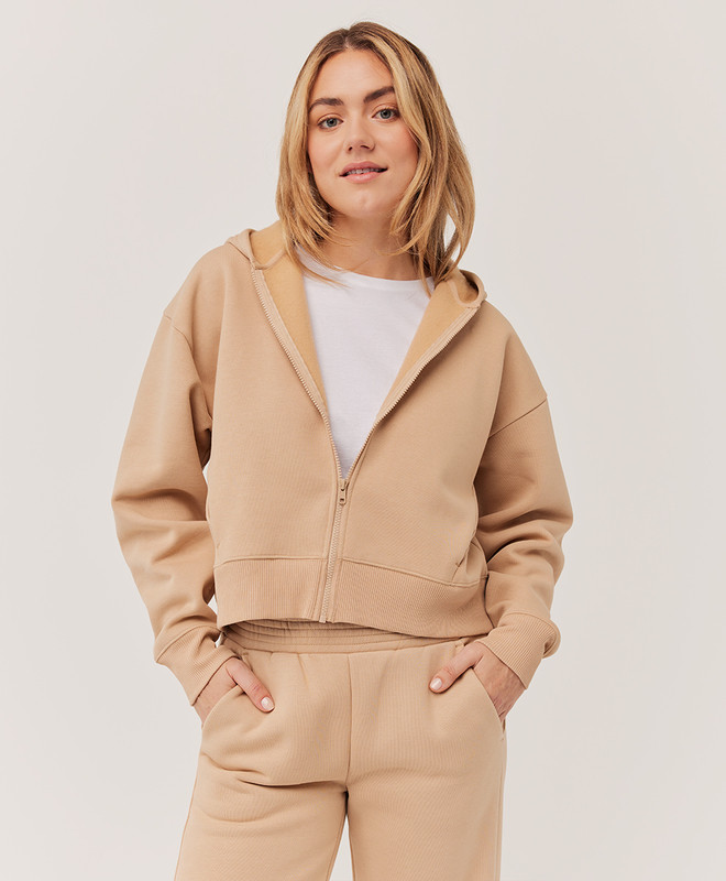 courtside zip hoodie | Pact Apparel