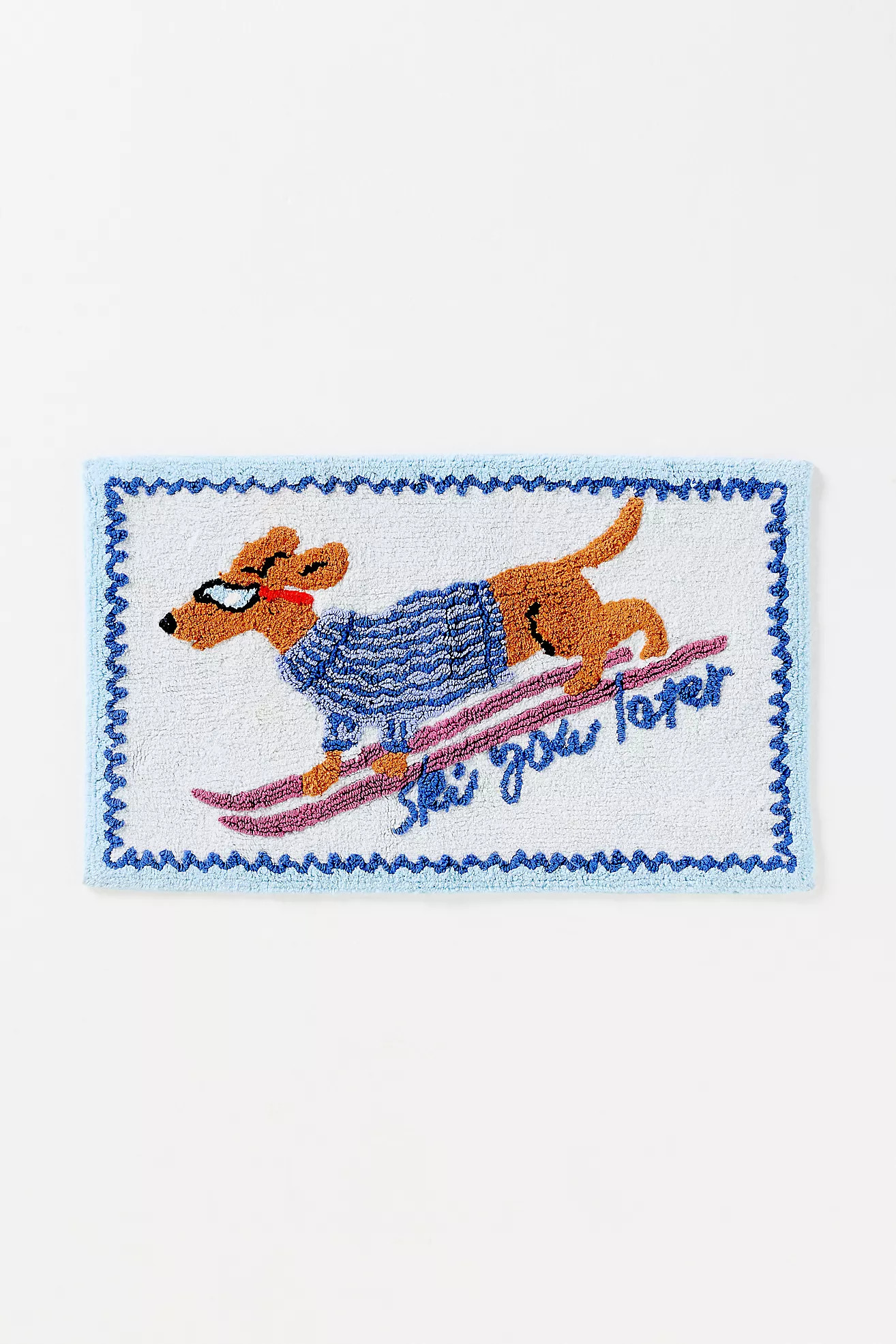 Ski You Later Tufted Bath Mat | Anthropologie (US)