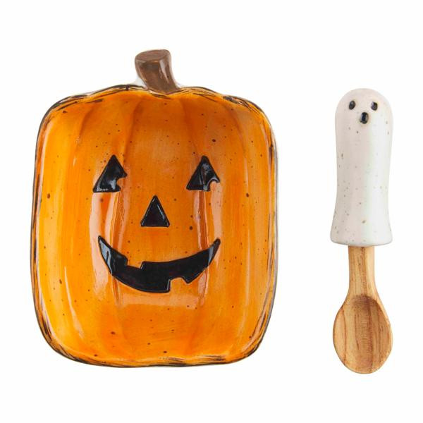 Pumpkin Candy Bowl Set | Mud Pie
