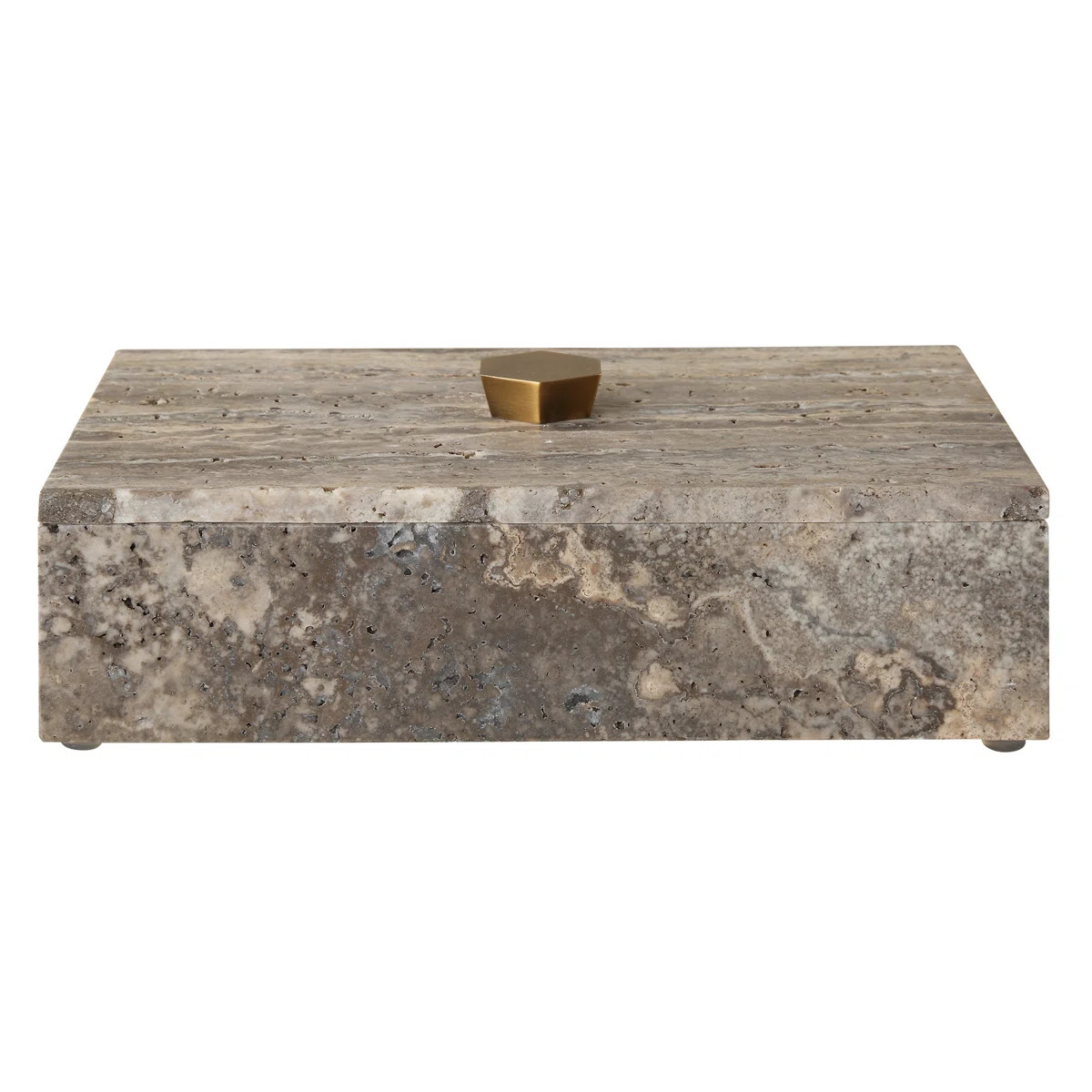 Brayden Studio\u00ae Ciske Travertine Stone Box | Wayfair North America