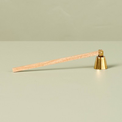 Metal & Wood Candle Snuffer Brass/Brown - Hearth & Hand™ with Magnolia | Target