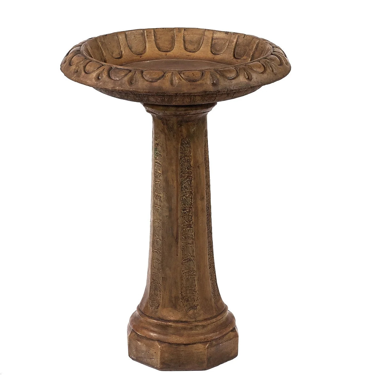 Solid Rock Stoneworks Tear Drop Birdbath - Espresso - 23" Tall x 19" Diameter | Walmart (US)