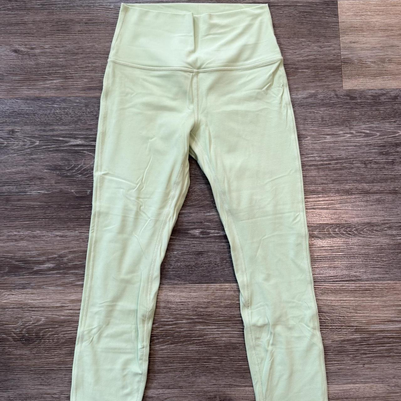 Lululemon Women's Leggings - Green/Yellow - XS | Depop US