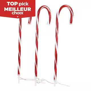 For Living 3 Incandescent Candy Cane Stakes#151-3293-4 | Canadian Tire