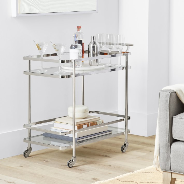 Truman Rectangular Bar Cart | Williams-Sonoma