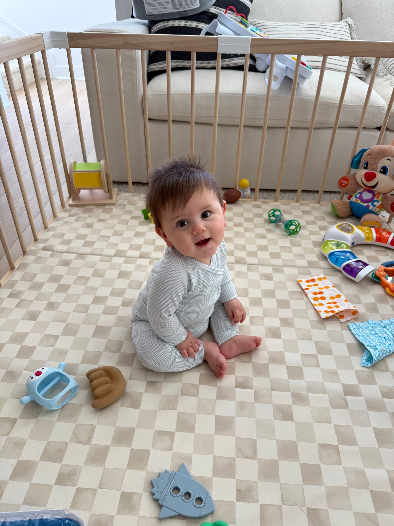 Neutral baby play pen and mat 

#LTKBaby #LTKHome #LTKBump