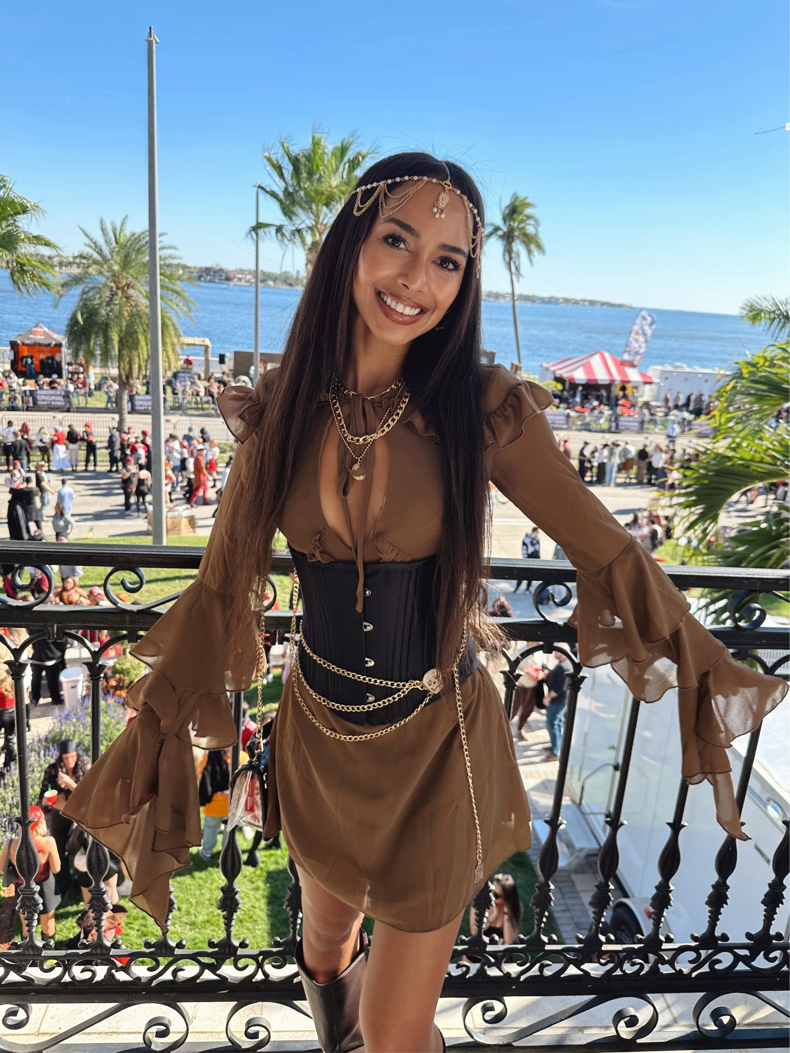 Gasparilla outfit 2025 

Dress: XS 

Pirate theme outfit, fringe chiffon ruffle dress, corset, pirate theme jewelry 

#LTKBeauty #LTKStyleTip #LTKFindsUnder50