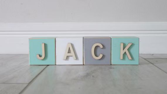 Personalised Wooden Name Blocks Wooden Blocks With Letters | Etsy | Etsy (US)