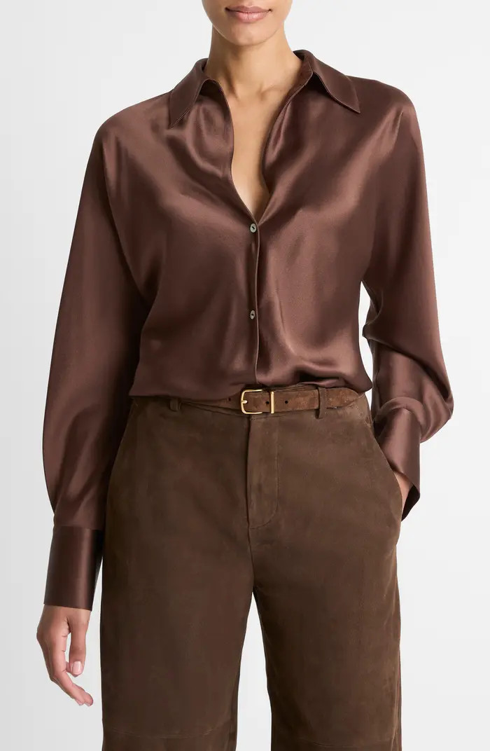 Silk Button-Up Shirt | Nordstrom