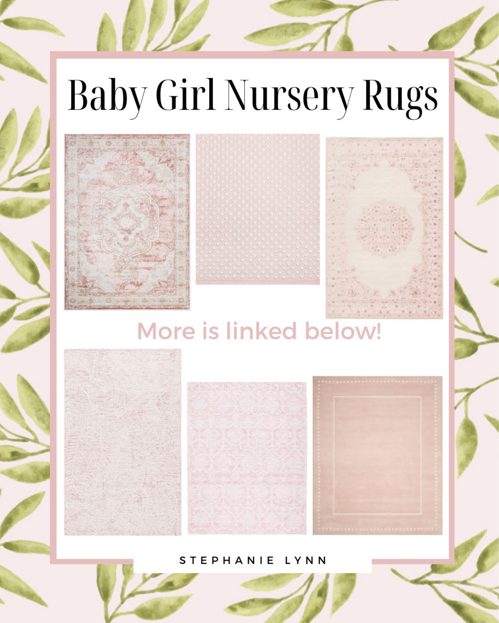 Baby girl nursery room pink area rugs! For this weeks Friday favorites I’m posting all the baby girl nursery rugs I’m considering for baby girl number 2! I’m posting even more down below! They come in a variety of prices as well most of them being very affordable! 

#LTKbaby #LTKfamily #LTKhome