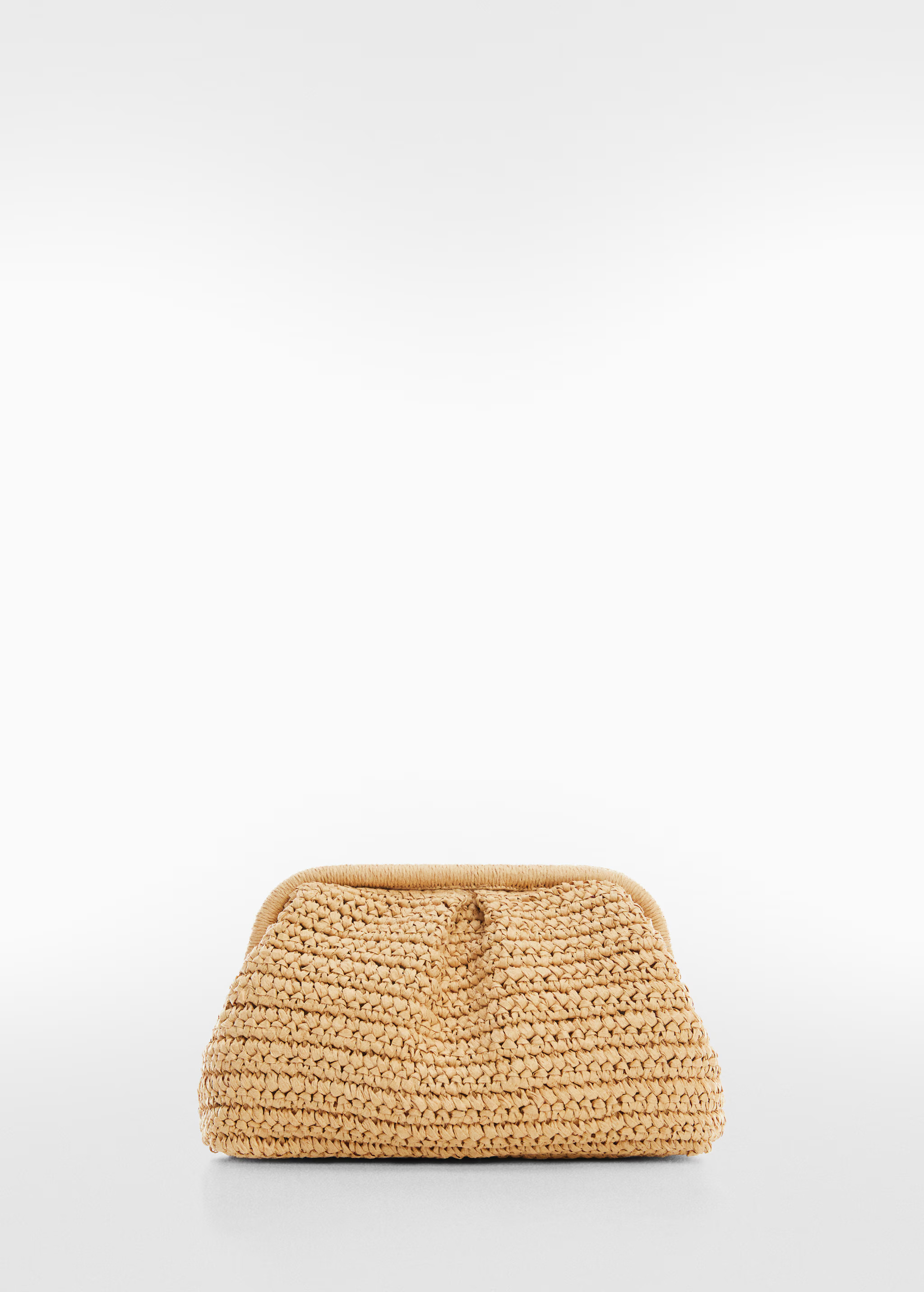 Rattan clutch bag - Women | MANGO United Kingdom | MANGO (UK)