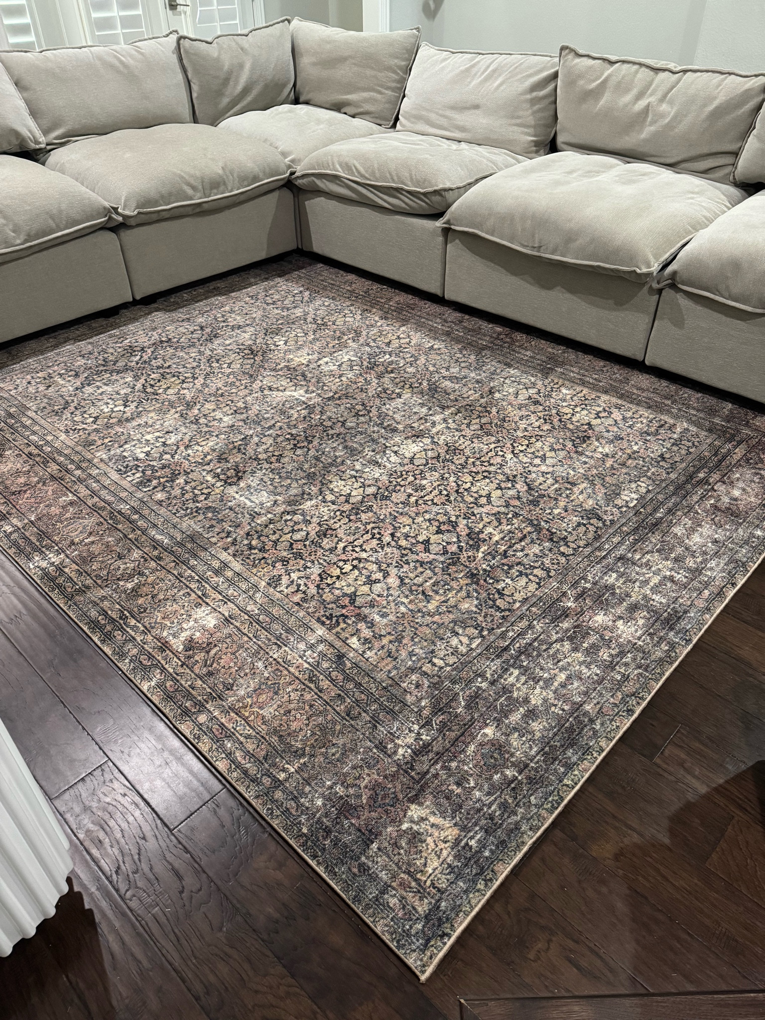 LIVING ROOM RUG & COUCH :)

Amber Lewis x Loloi Morgan Denim/Multi Rug 

