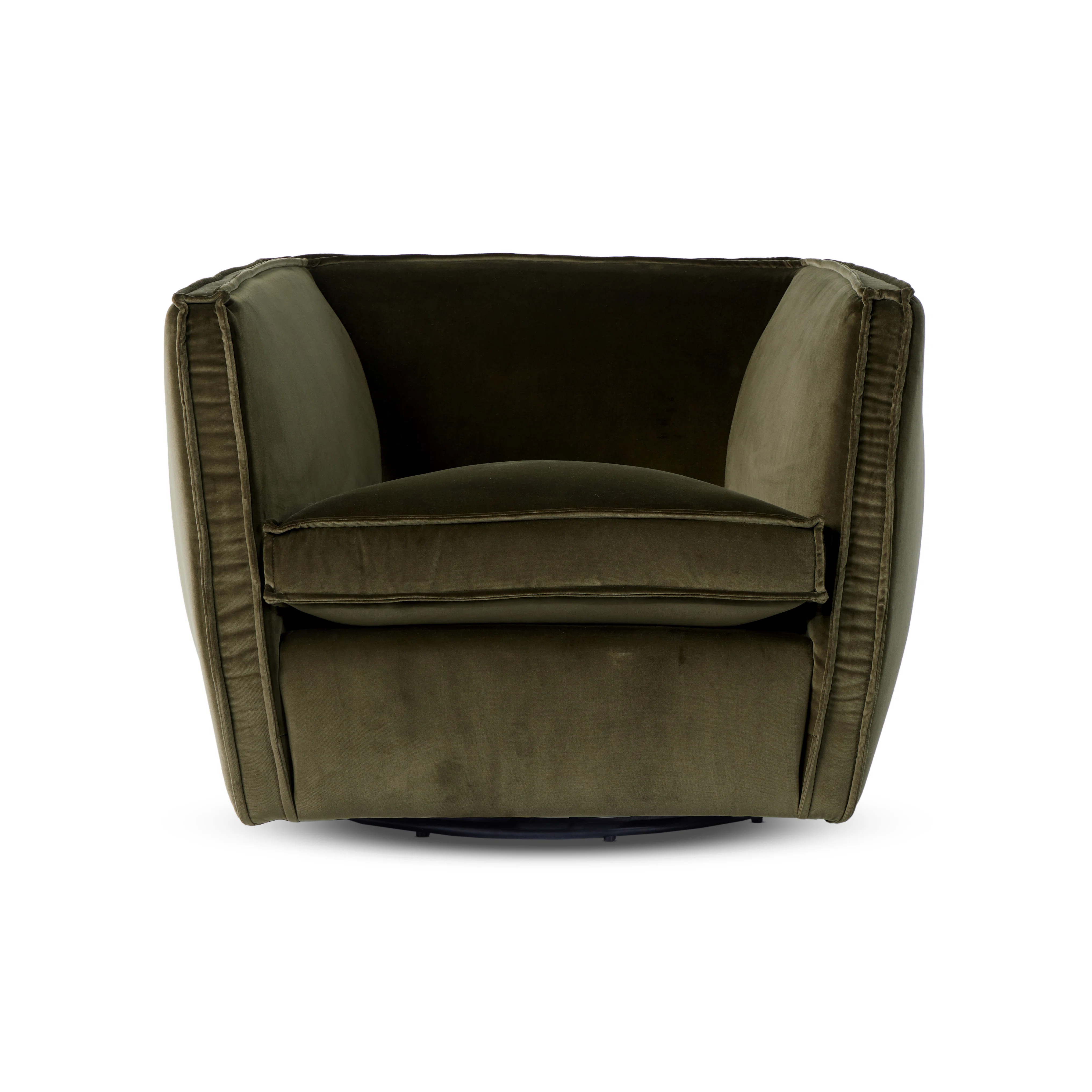 Rashi Swivel Chair-Surrey Olive | Perigold