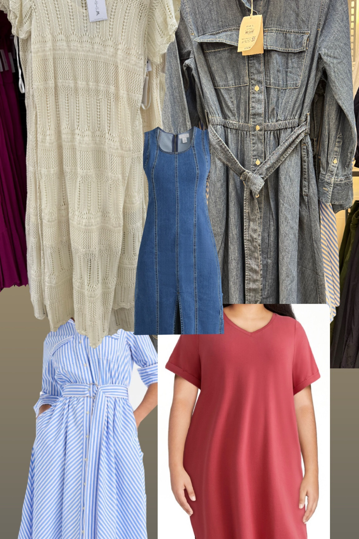 Cute Walmart summer/spring dresses. Plus/mid size friendly 