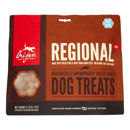 Orijen Regional Red Biologically Appropriate Freeze Dried Dog Treats, 3.25 oz | Walmart (US)