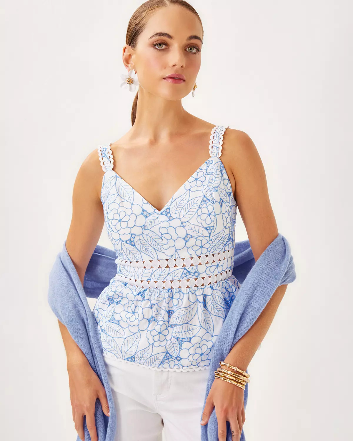 Tiah Eyelet Top | Lilly Pulitzer