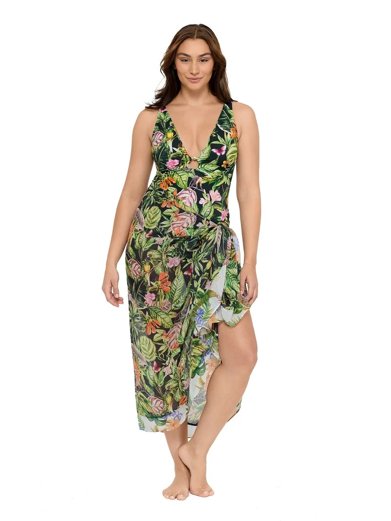 Sofia by Sofia Vergara Women's Cover Up Sarong, One Size | Walmart (US)