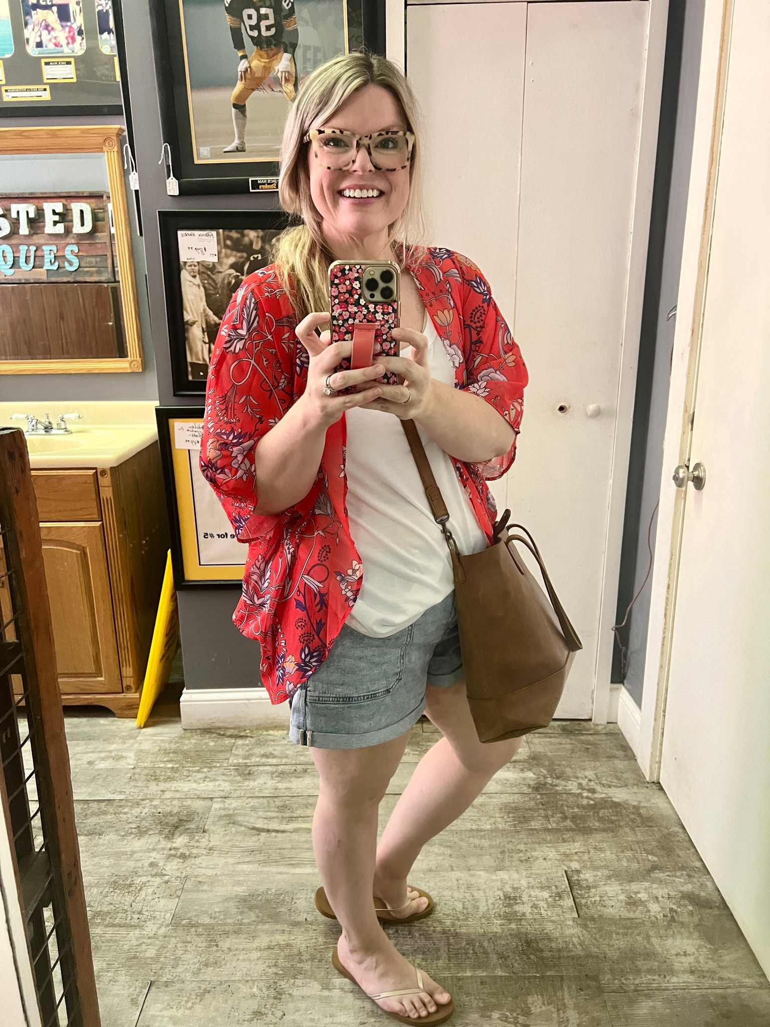 Love this little summer outfit! Kimono I’m wearing an XL in Boho Red! Tank is an XL in white and shorts are a 16!

#LTKSeasonal #LTKMidsize #LTKFindsUnder50