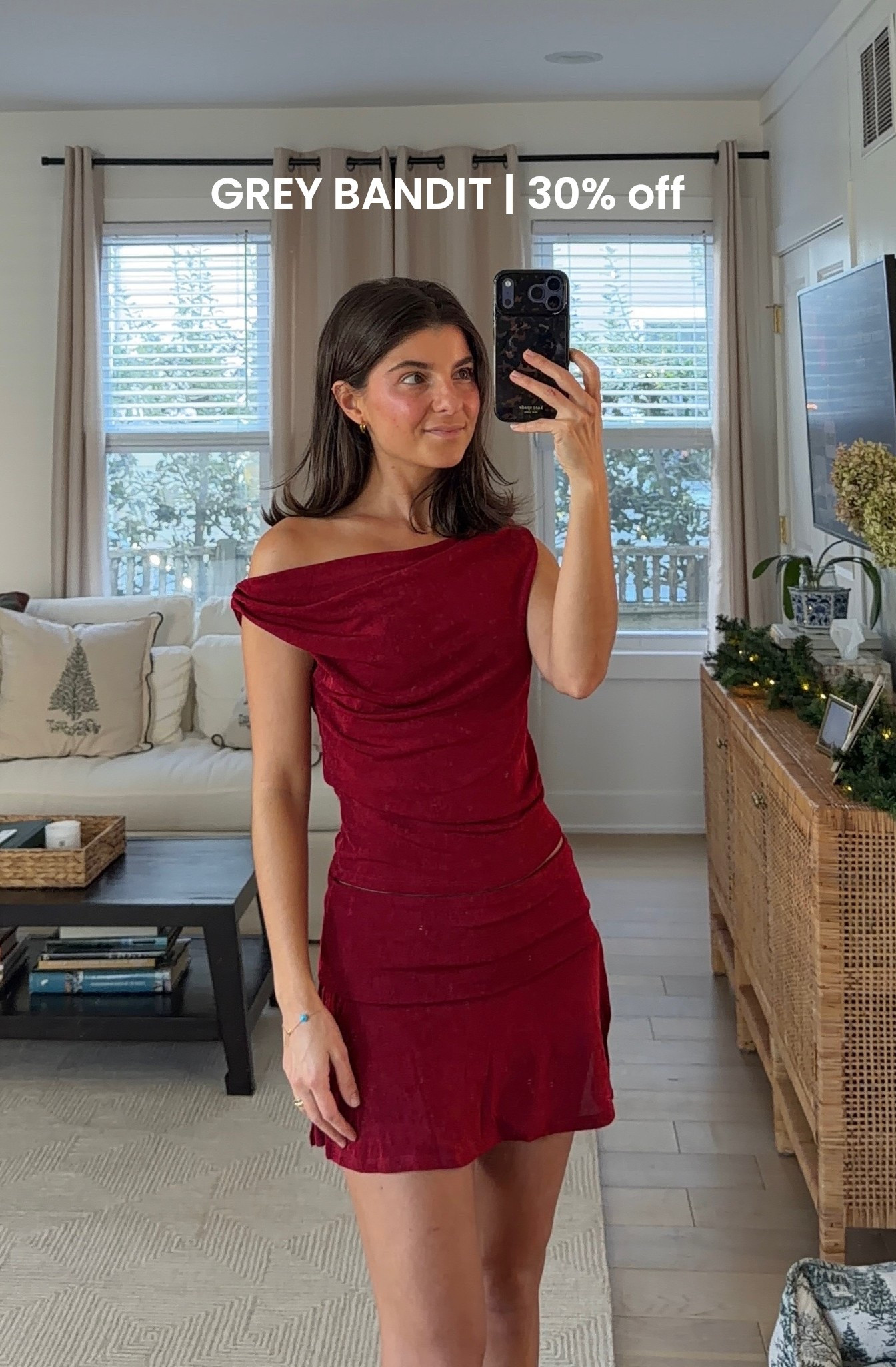 [12/1/25] greybandit 30% off sitewide | I am OBSESSED with this cute red set for the holidays, small in top + bottom (sold separately! The bottom is a skort) 

Code viv30 🤎 Linking other favorites too!!



#LTKCyberWeek #LTKGiftGuide #LTKHoliday