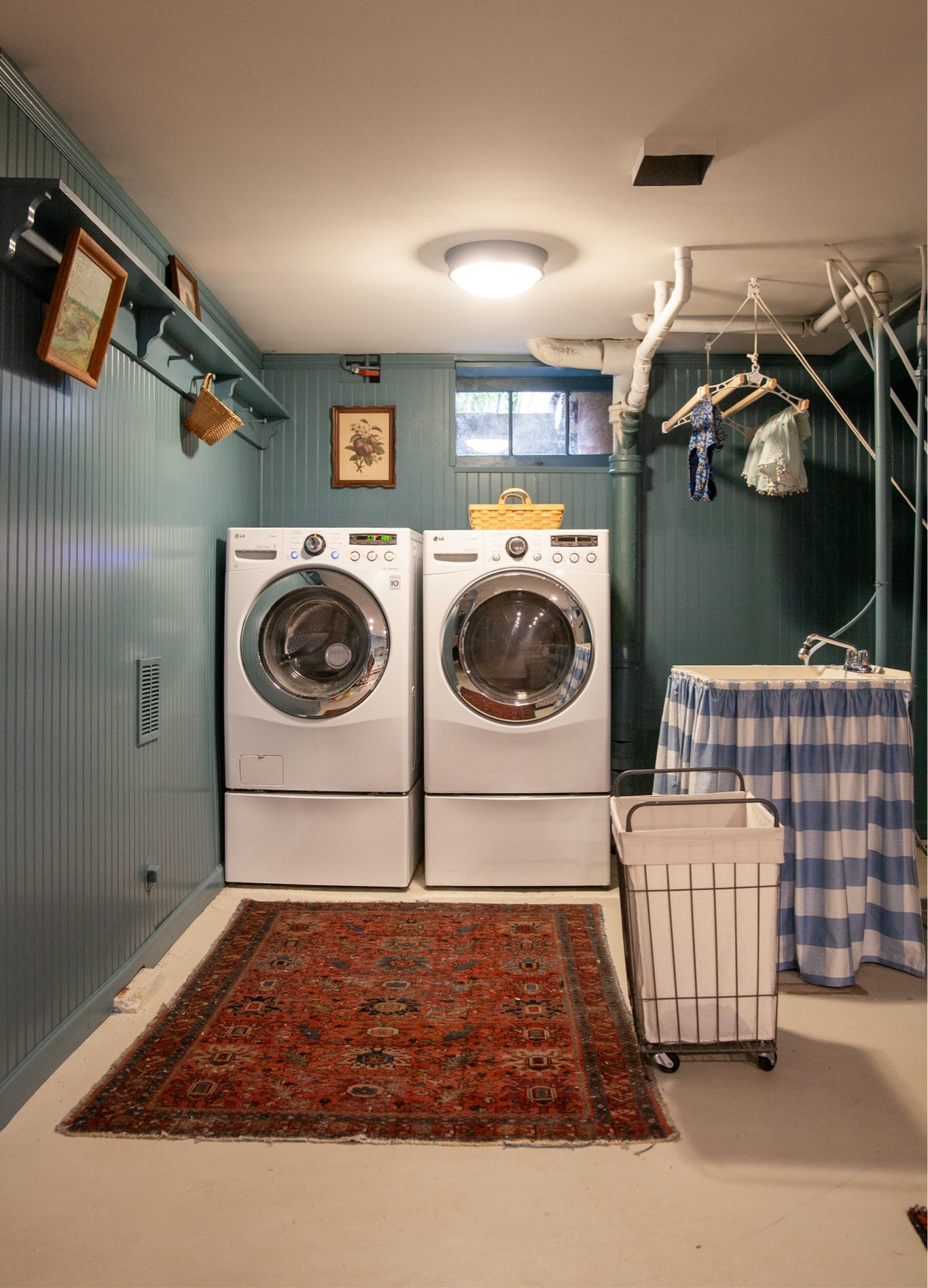 Took years but finally finished this laundry room and I’m so grateful for it! Despite it being down a couple flights of stairs. Made the best of it! Blog post up this week includes all the sources, plant colors, etc. plus a link to the full basement project and budget.

#LTKHome