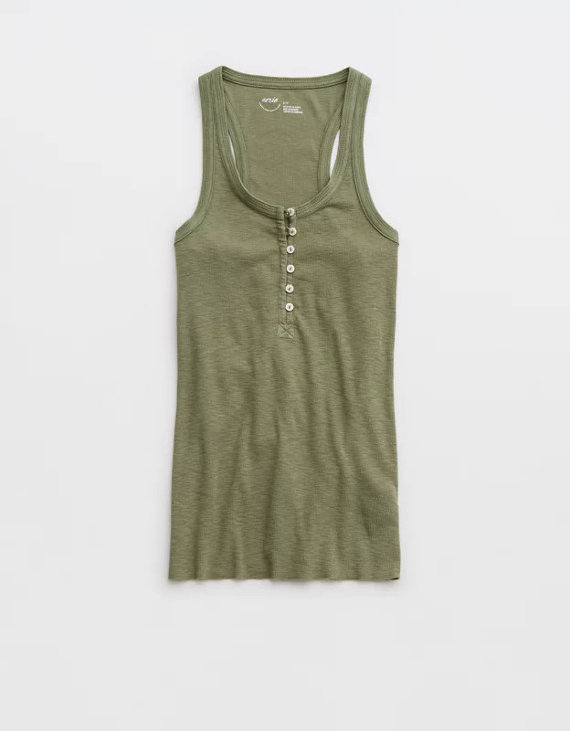 Aerie No BS Henley Tank Top | Aerie