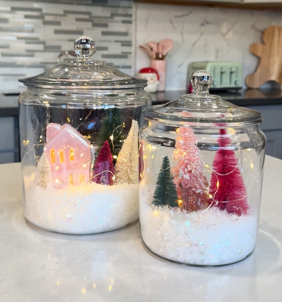 DIY Snow Globe Jars ⛄️🎀❄️

#LTKGiftGuide #LTKHome #LTKSeasonal