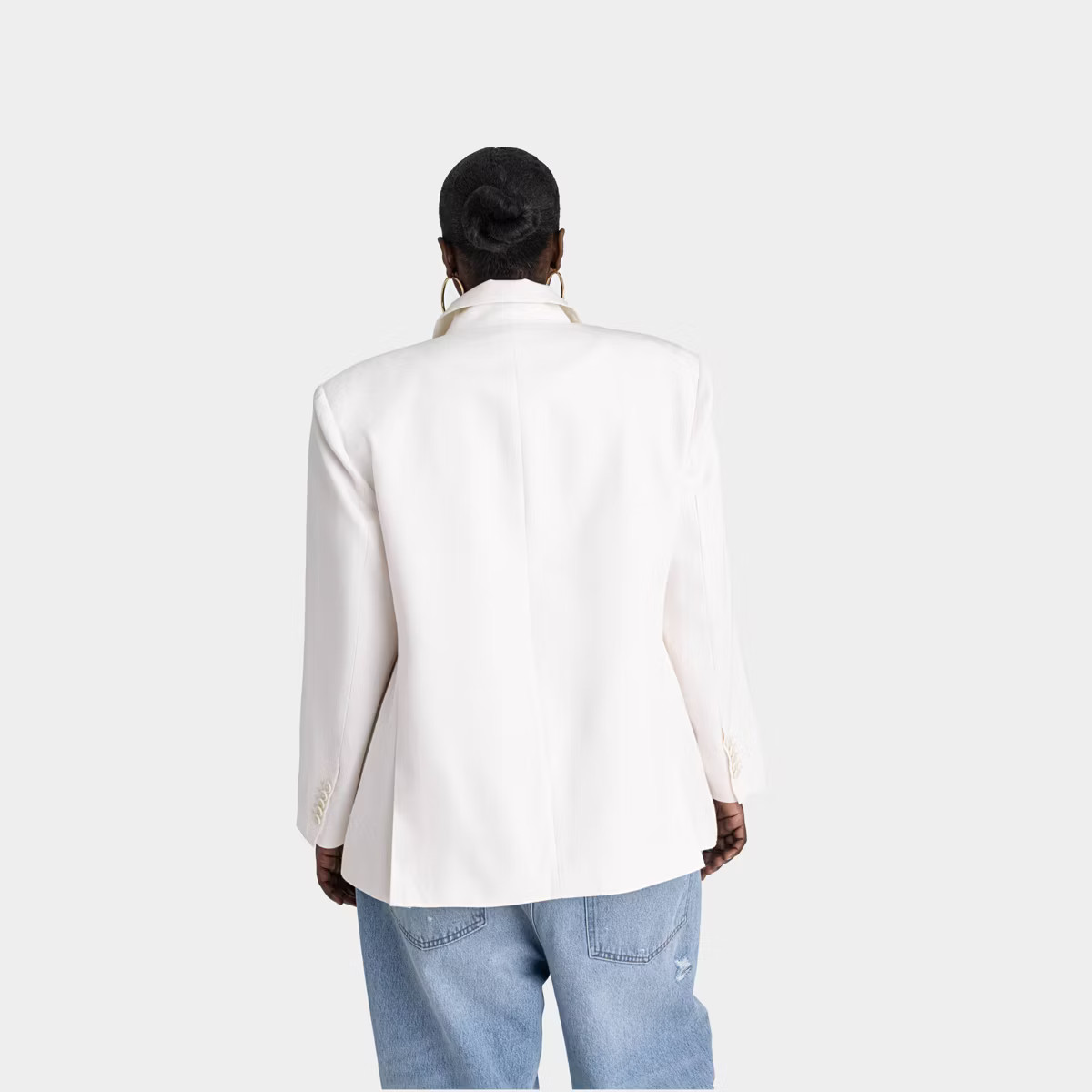 KBB by KAHLANA Women's 'The David Blazer' - Cream | Target