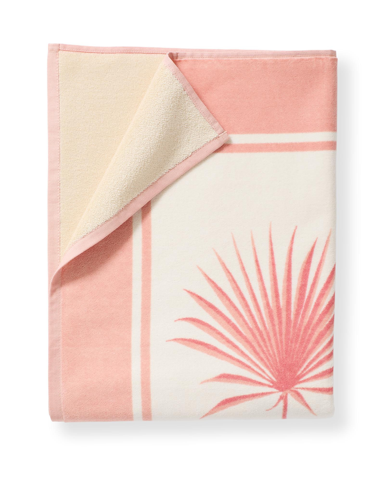 Island Palm Beach Towel | Serena and Lily