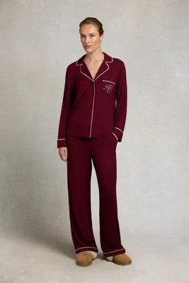 Jersey Pyjama Set (Mulberry) | Holland Cooper