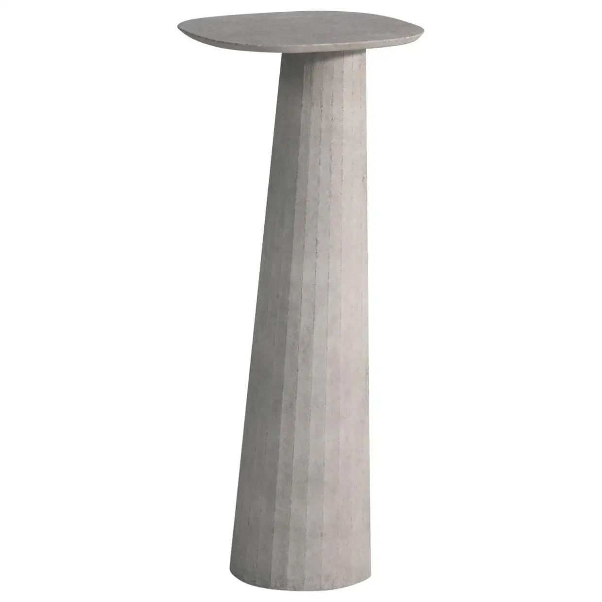 21st Century Studio Irvine Fusto Concrete Pedestal Powder Beige Cement Handmade | 1stDibs