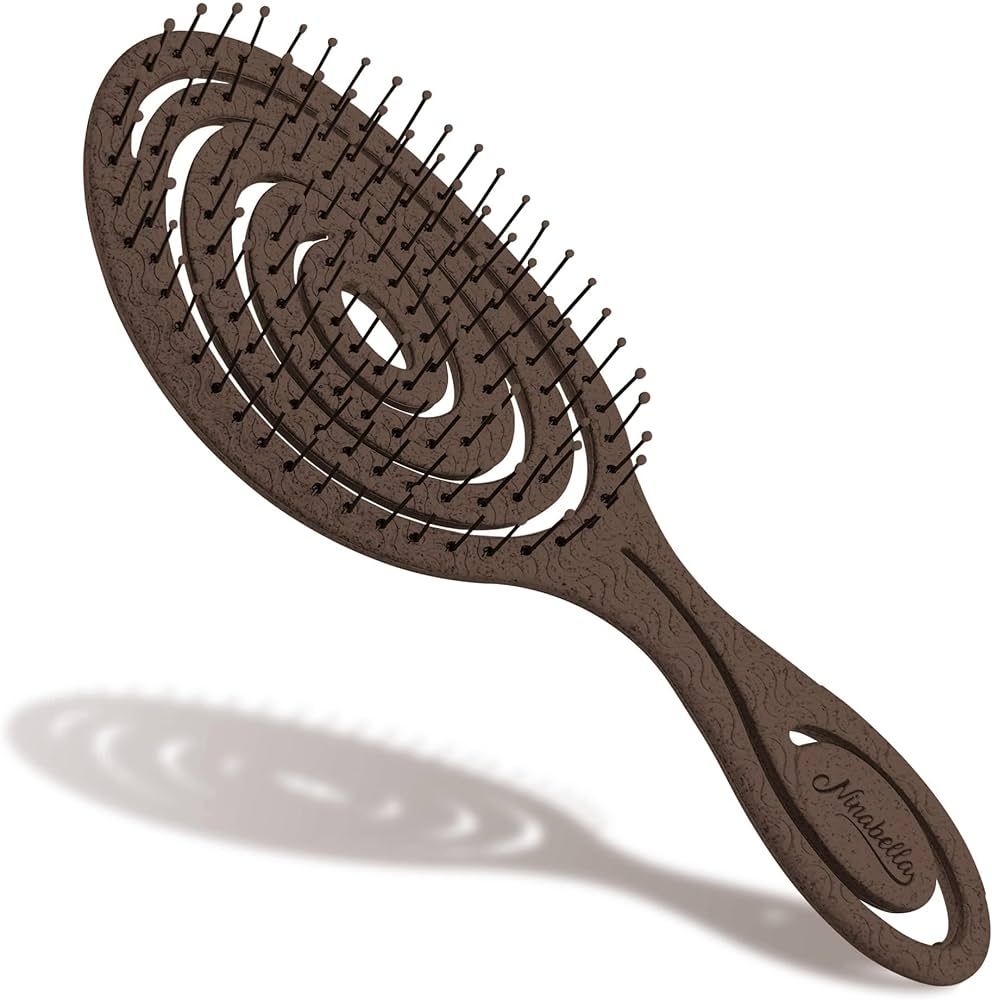 Ninabella Organic Detangling Hair Brush for Women, Men & Children - Does not Pull on Hair - Hair ... | Amazon (US)
