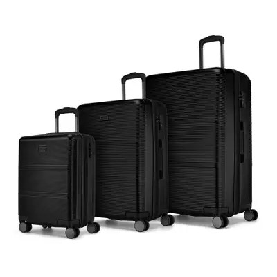 bugatti Brussels 3 Piece Hardside Luggage Set in Black at Nordstrom, Size Medium | Nordstrom