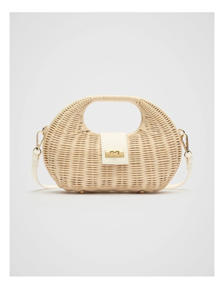 Twist Lock Bag in Cream | Myer