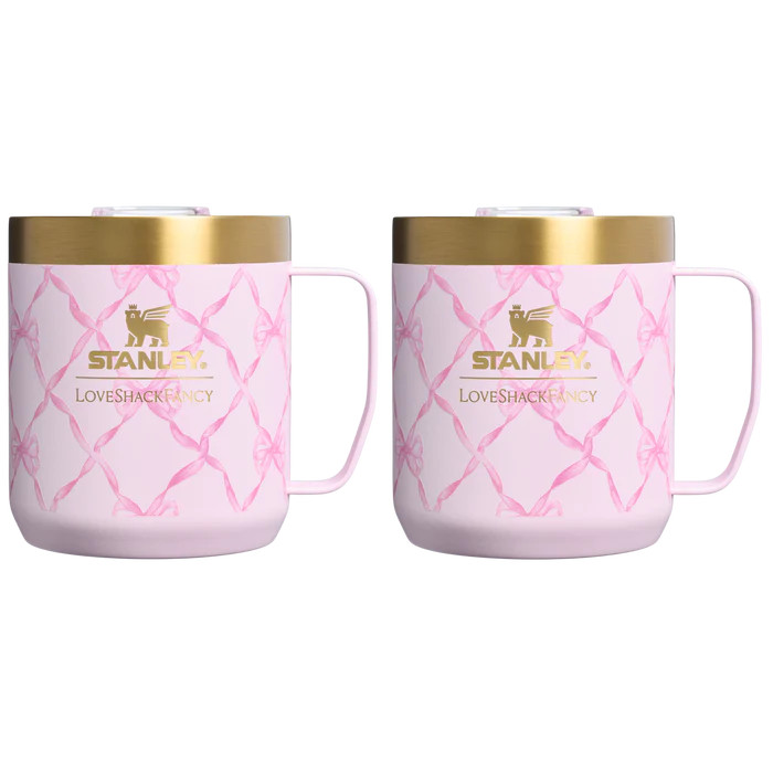 Stanley 1913 x LoveShackFancy Holiday Everyday Camp Mug Set | 12 OZ | Stanley PMI US