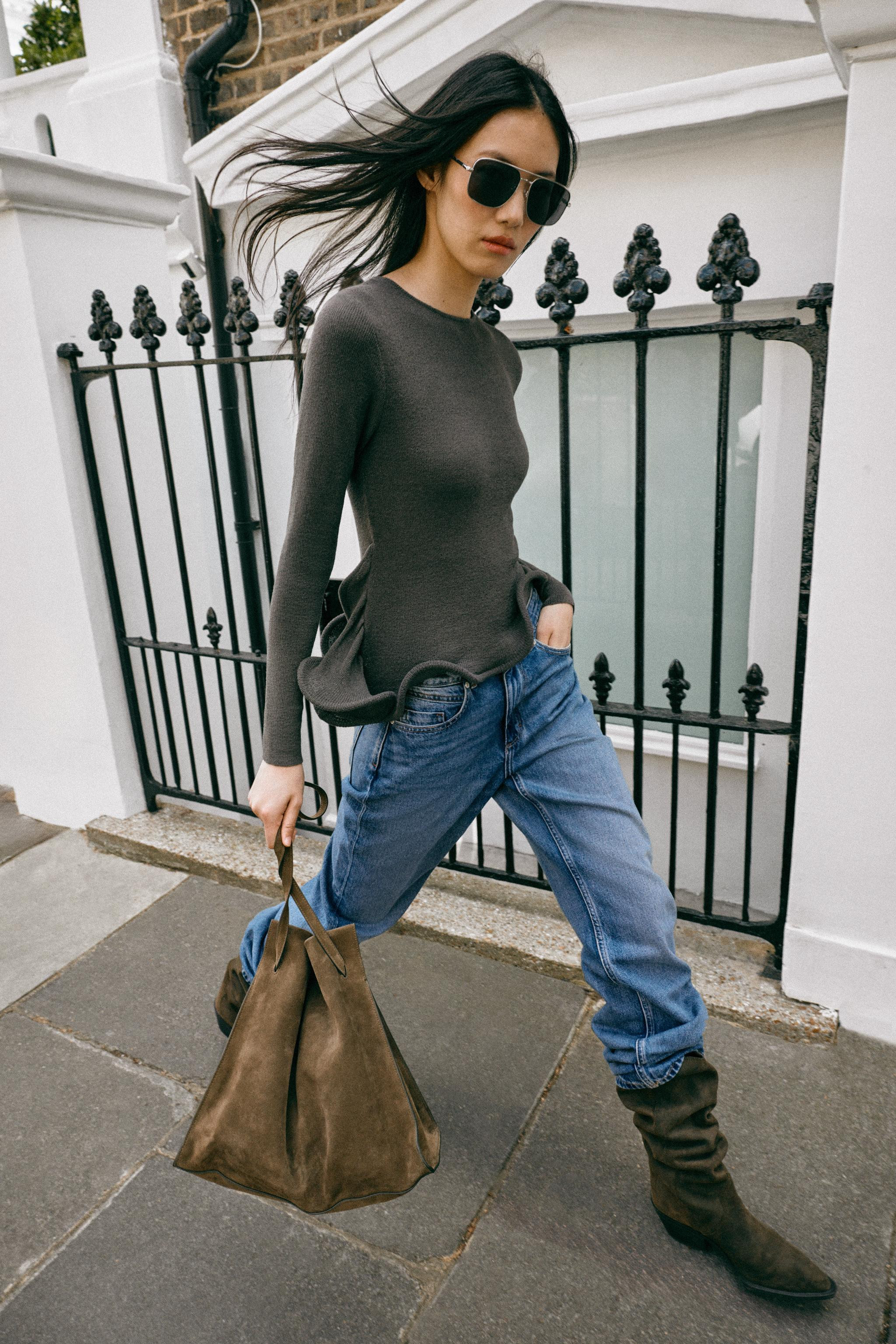 FRILLED KNIT JUMPER | Zara UK