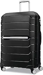 Samsonite Freeform – Maleta rígida, expandible con ruedas dobles giratorias, Negro - | Amazon (US)