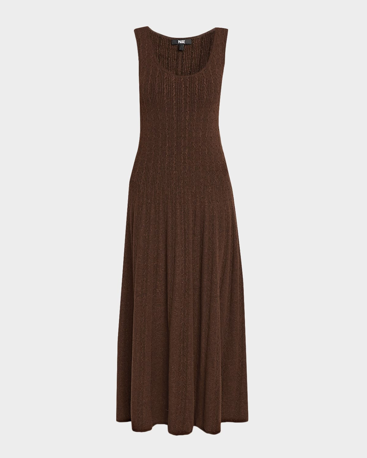 Madeline Metallic Ribbed Midi Dress | Neiman Marcus