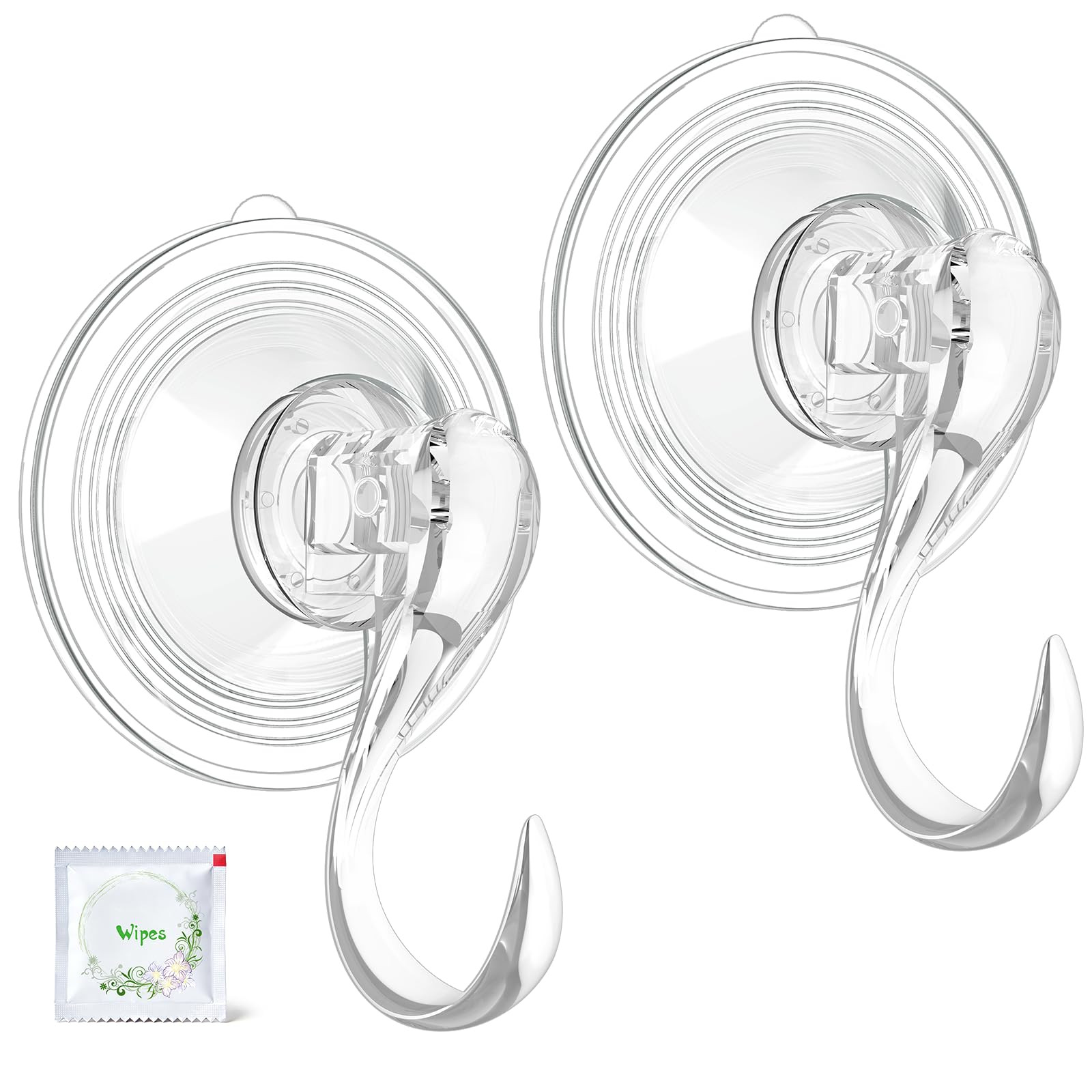 VIS'V Wreath Hanger, Large Suction Cup Wreath Hooks with Wipes, Heavy Duty, 22 LB Capacity, Remov... | Amazon (US)
