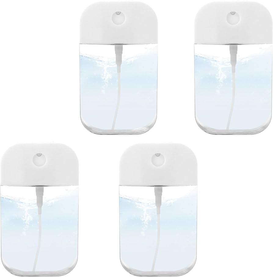 4Pcs Clear Spray Bottles, Cardcase-like Plastic Perfume Spray Bottles Refillable Fine Mist Spray ... | Amazon (US)