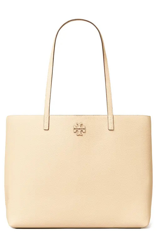 Tory Burch McGraw leather tote in brie