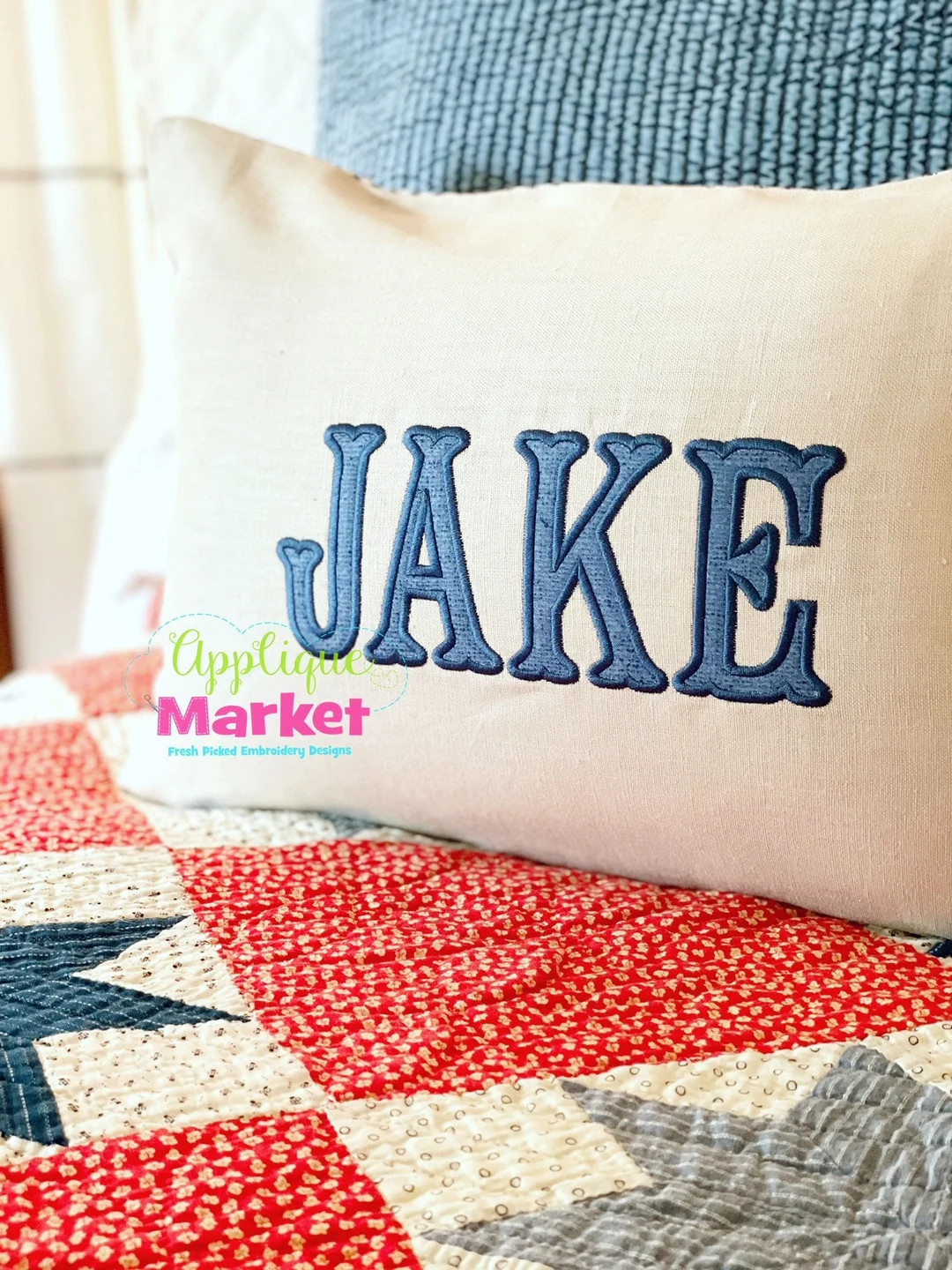 Machine Embroidery Design Fishtail Applique Satin Alphabet Font INSTANT DOWNLOAD | Etsy (US)